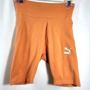 Puma muted orange bike shorts   women's XS  #1101